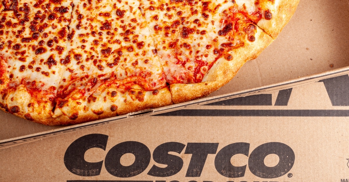 COSTCO food court cheese pizza