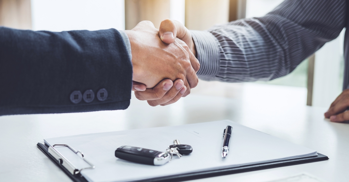 handshake of cooperation