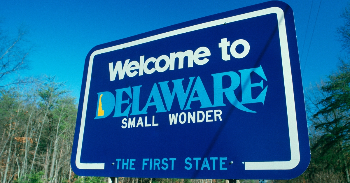 welcome to delaware sign