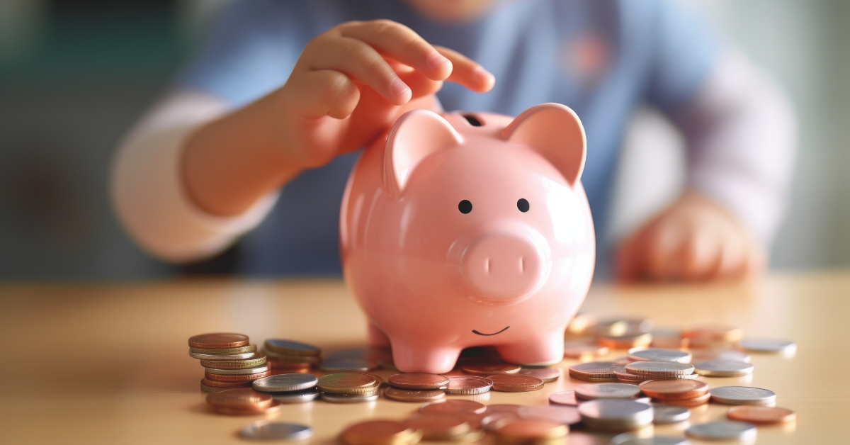 child learns to save 