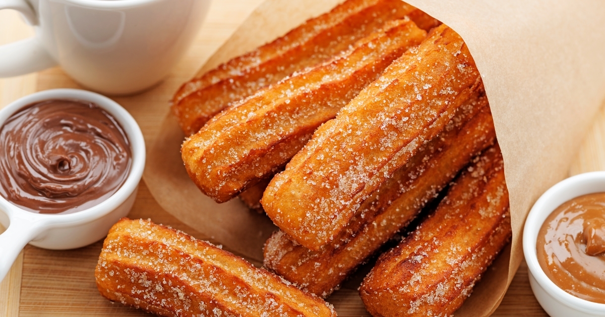 Churros with chocolate sauce