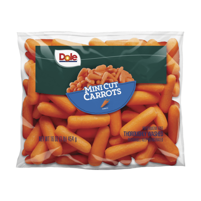 mini cut dole carrots