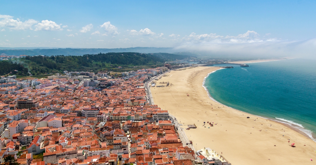 scenic view of nazare beach