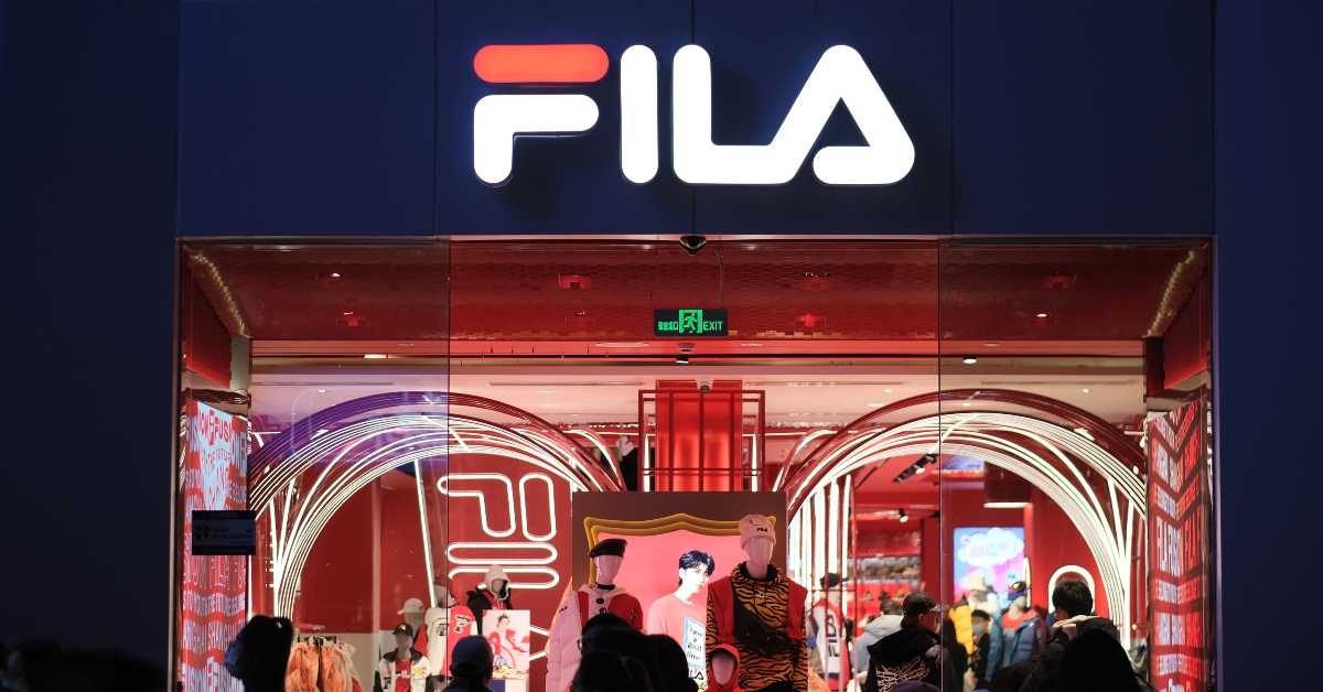 fila store exterior brand logo
