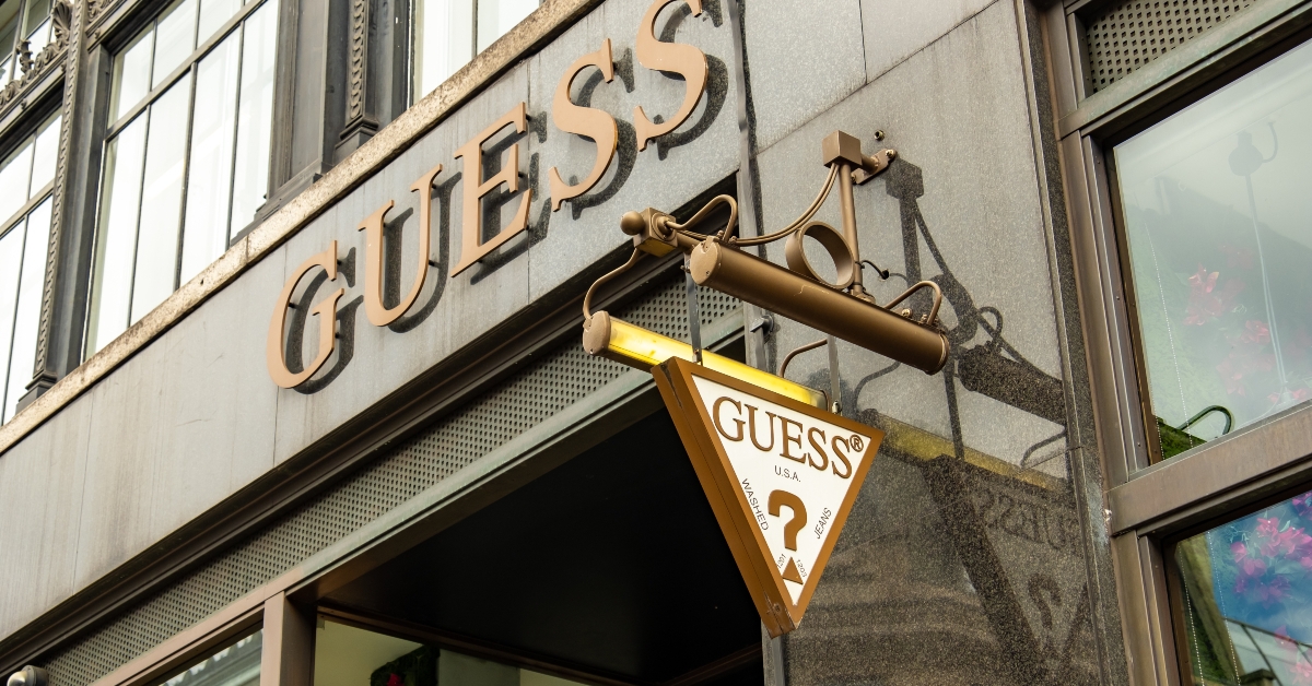 guess store exterior signage