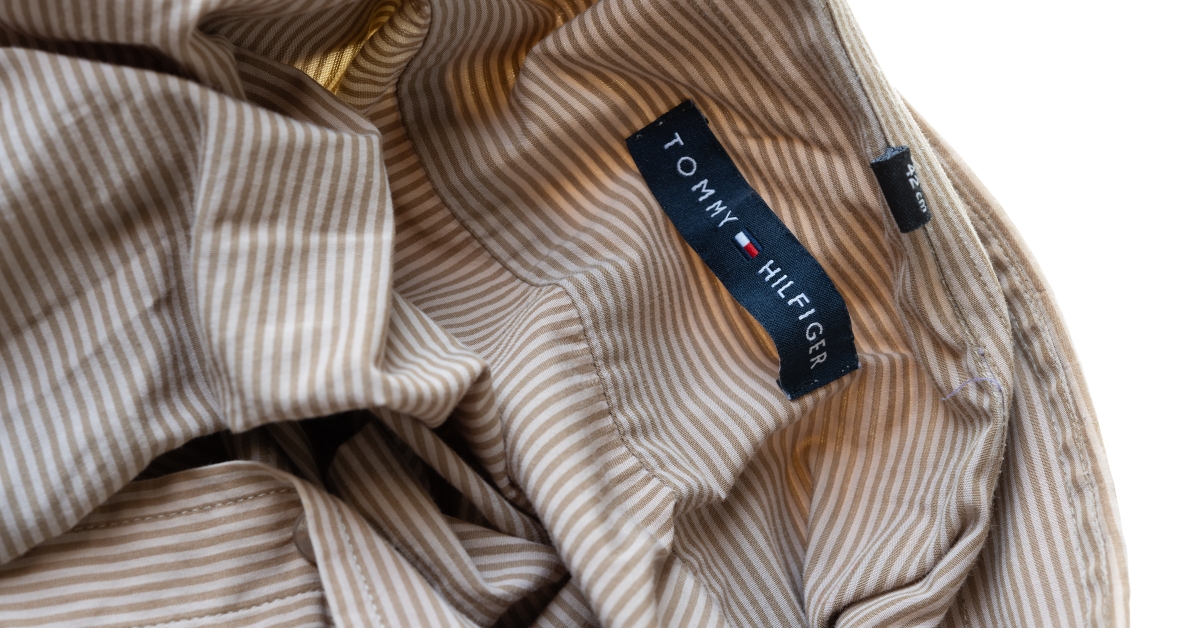 name brand shirt with label