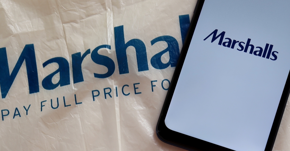 Marshalls logo on smartphone screen