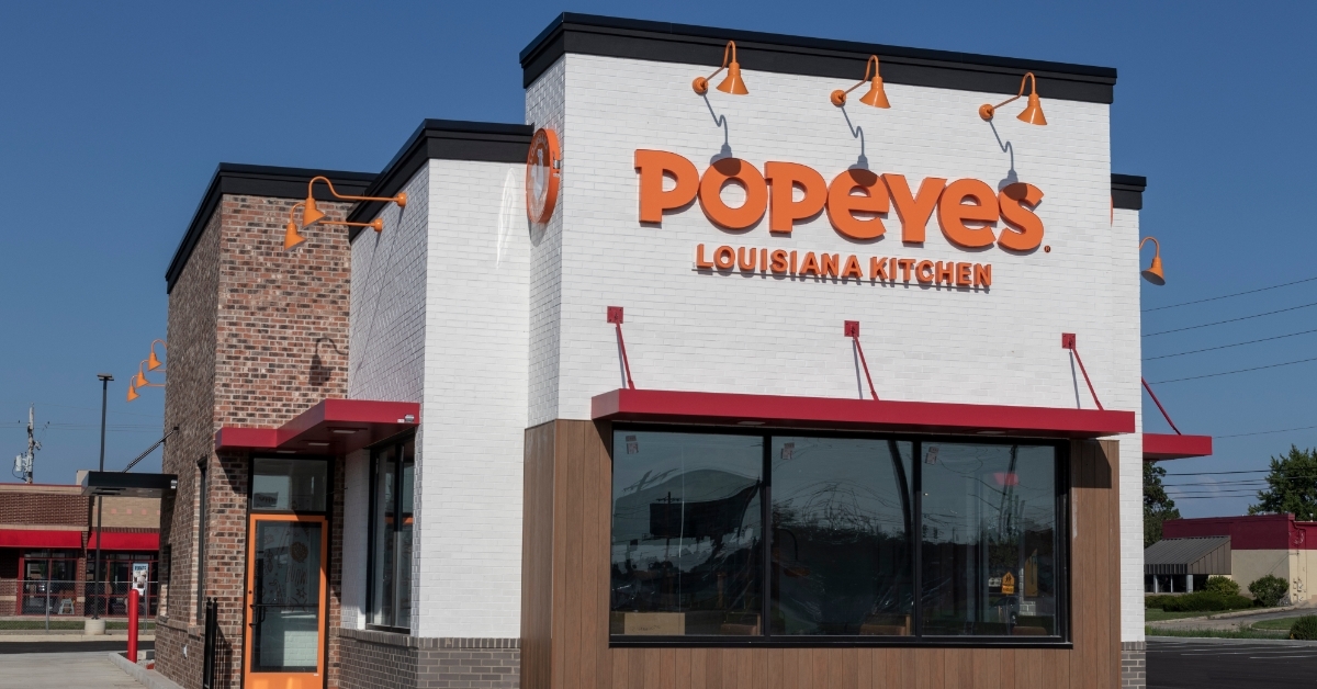 Popeyes Louisiana Kitchen booth