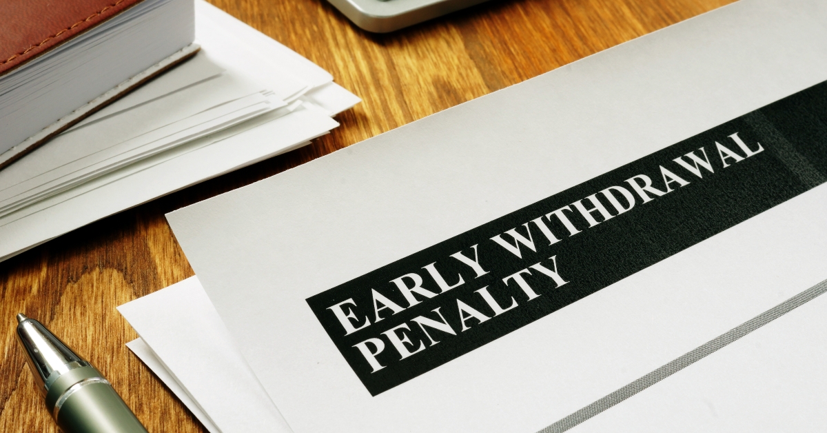 early withdrawal penalty letter 