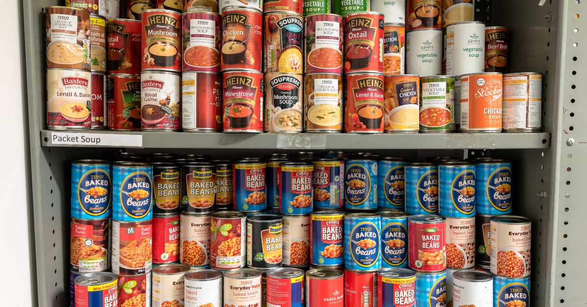 baked beans ready for parcels