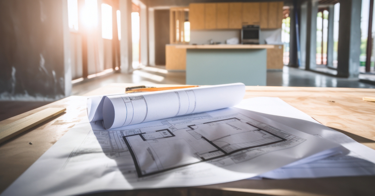 blueprints of a residence