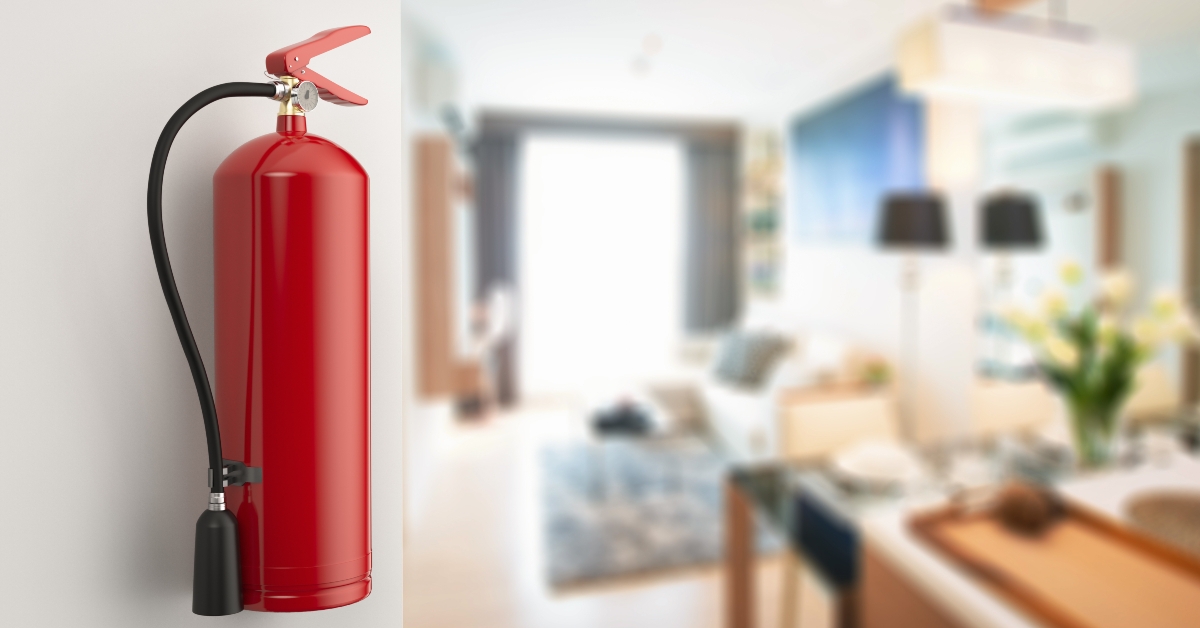 fire extinguisher in house