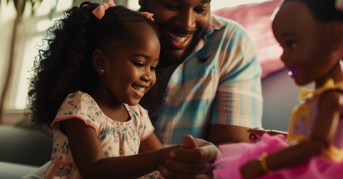 father and daughter bonding time