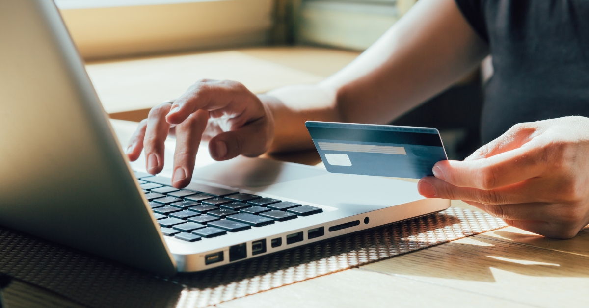 making a purchase on internet
