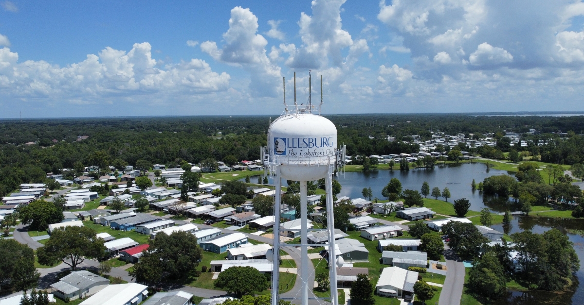 water tower in leesburg florida