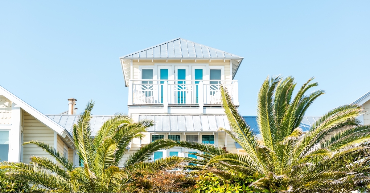 modern home by beach Florida