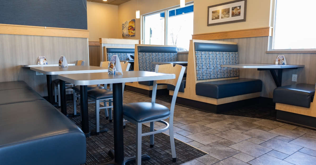 empty culvers fast food restaurant