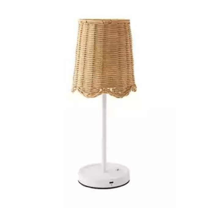 ivy wavy wicker table lamp