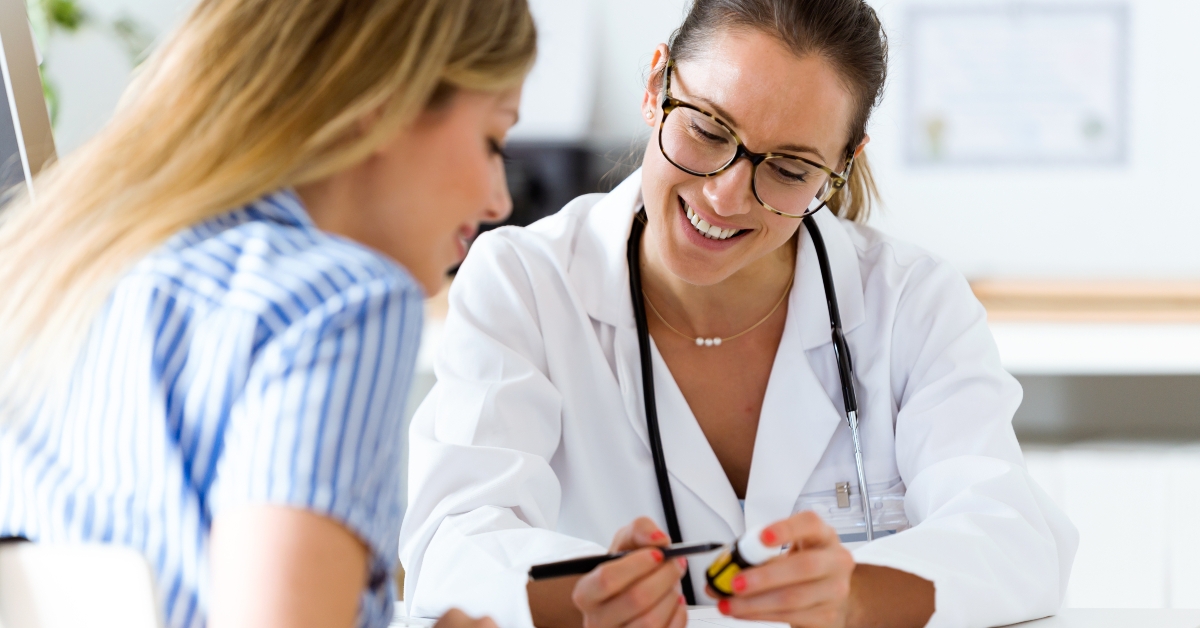 doctor prescribing medication