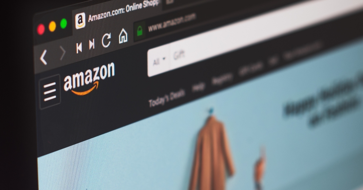 Internet browser with amazon store page