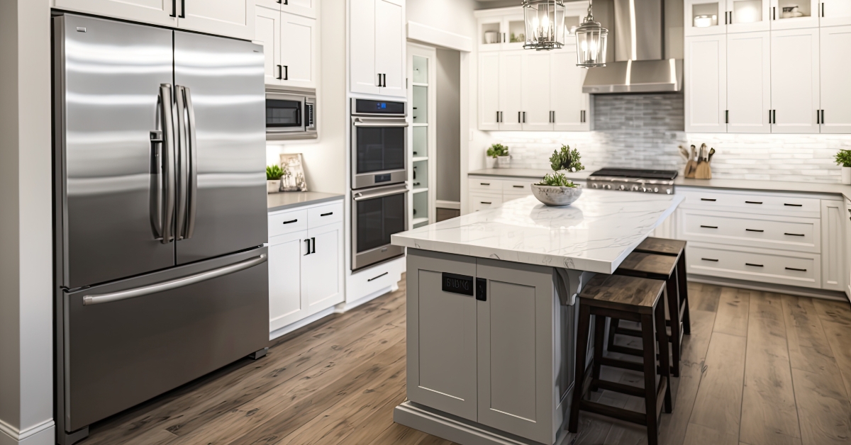 kitchen in brand new luxury home