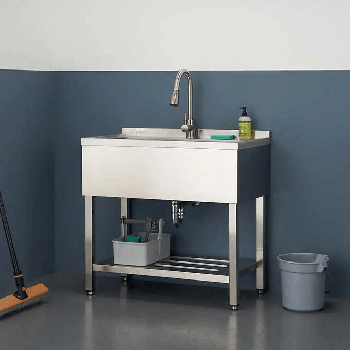 stainless steel utility sink