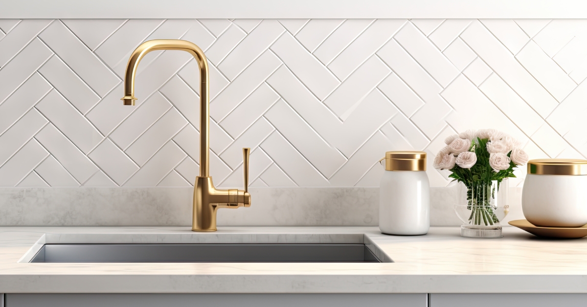 sink in a luxury kitchen