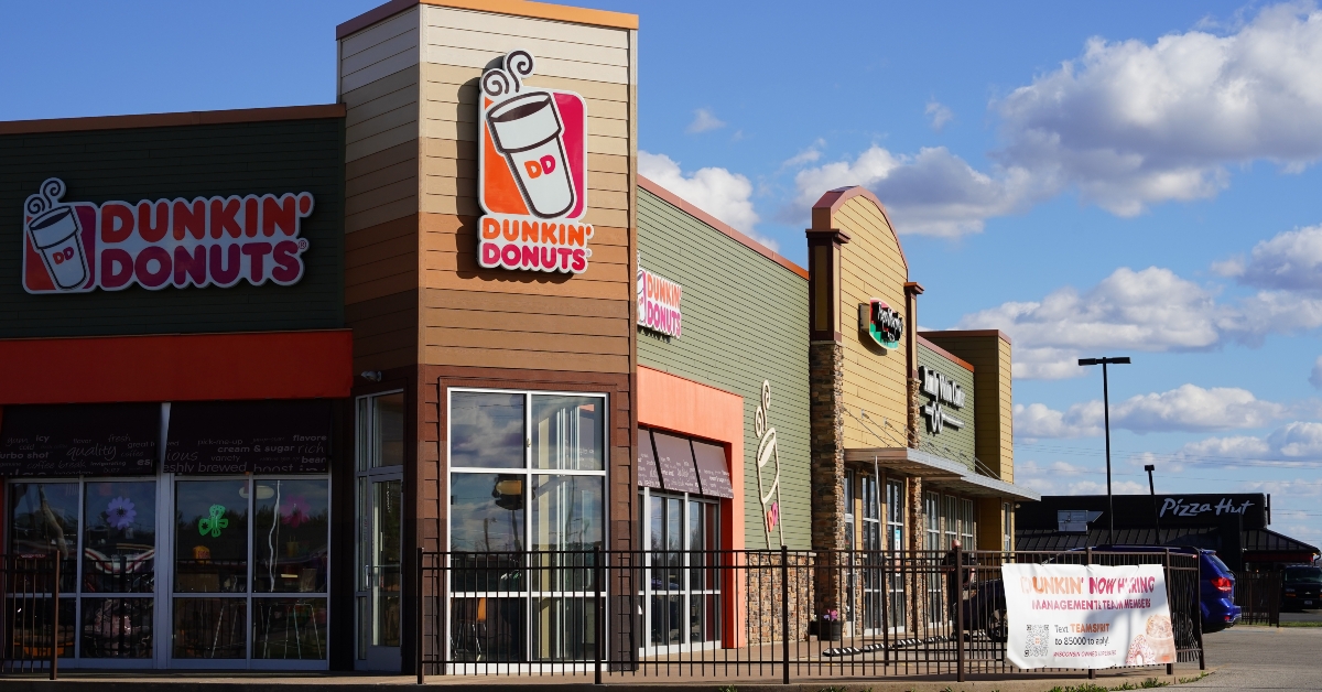 dunkin donuts brand sign