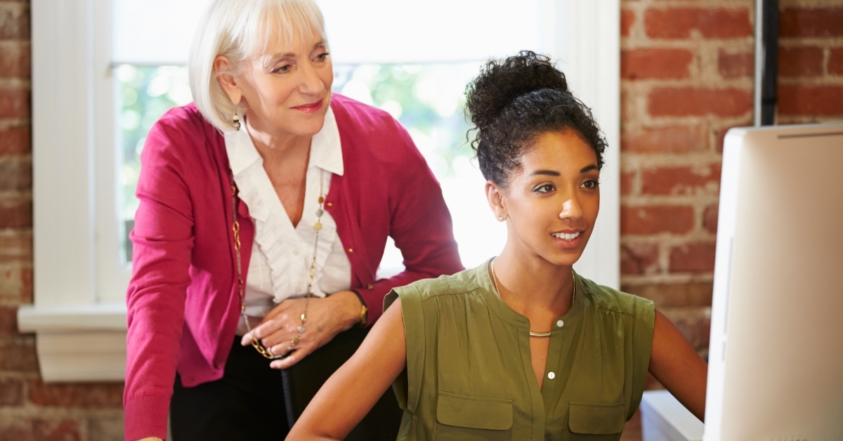 Women Working on Computer at Office