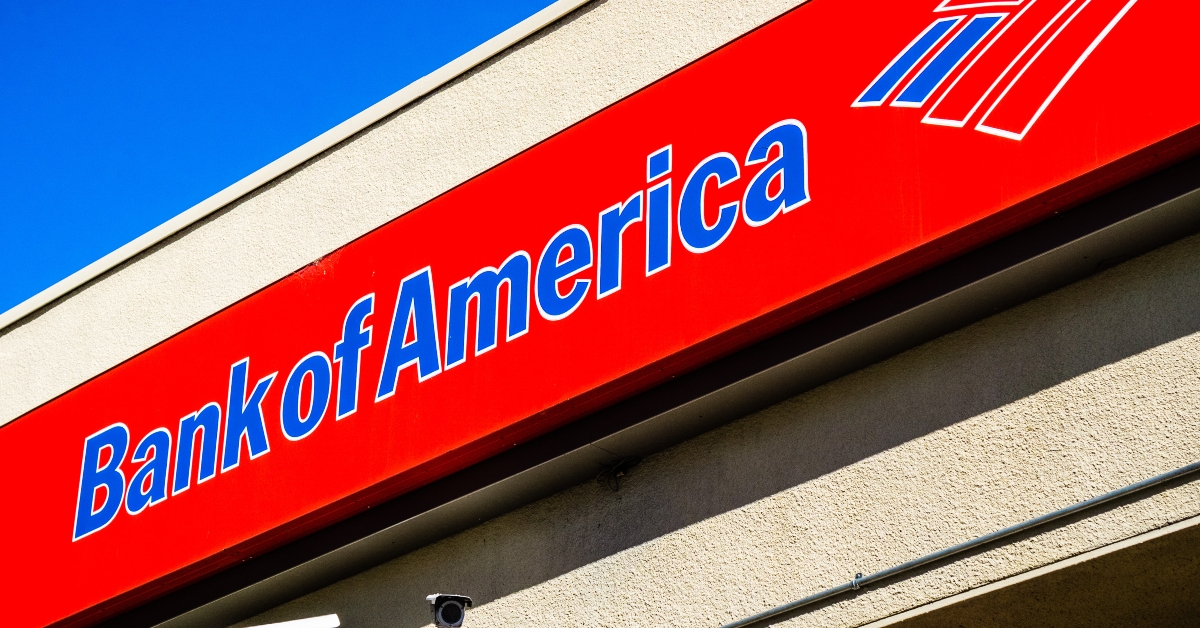 bank of america logo above