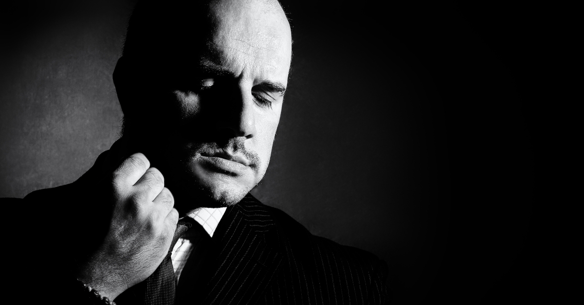 black and white portrait