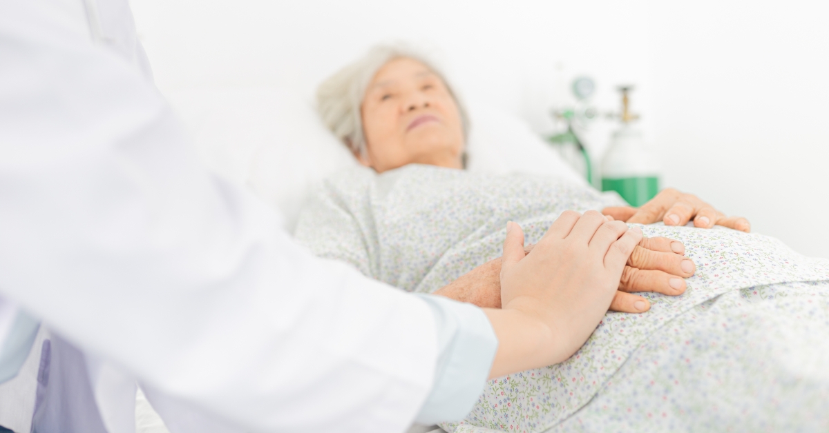 doctor screening old patient