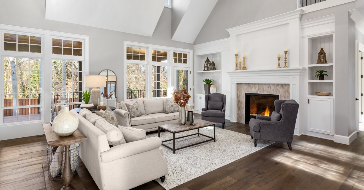 modern style cozy living room