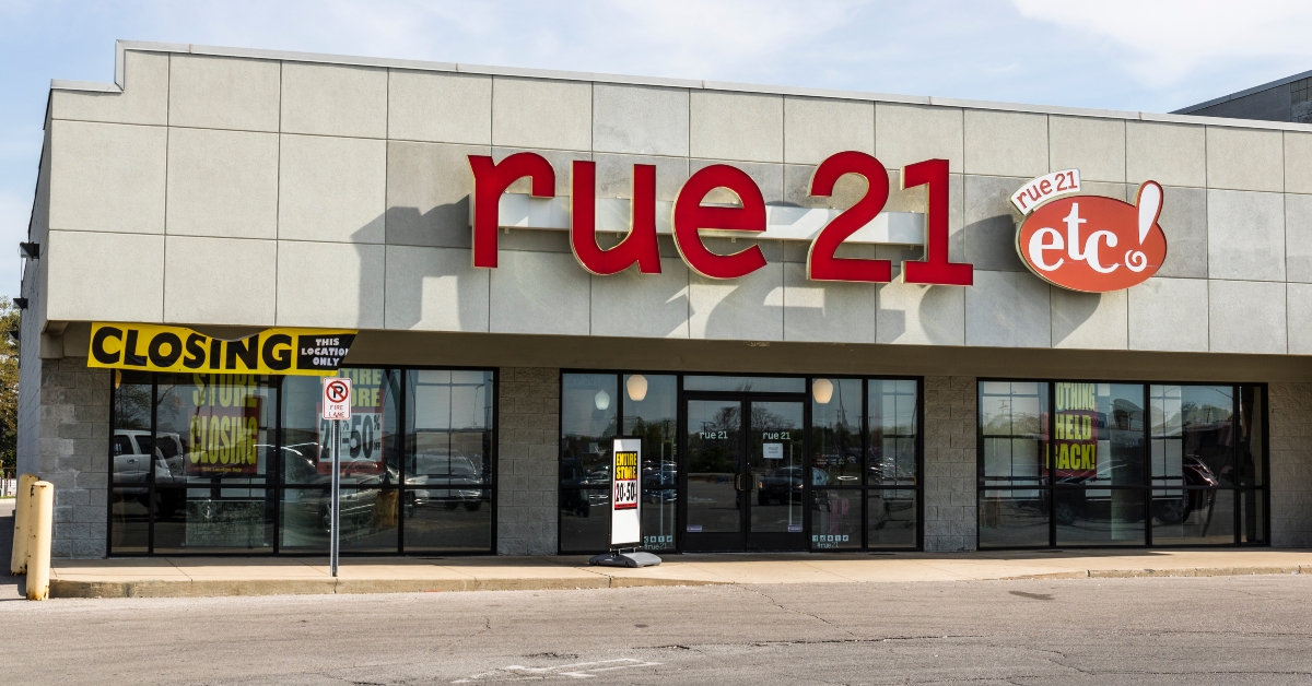 rue21 mall retailer location