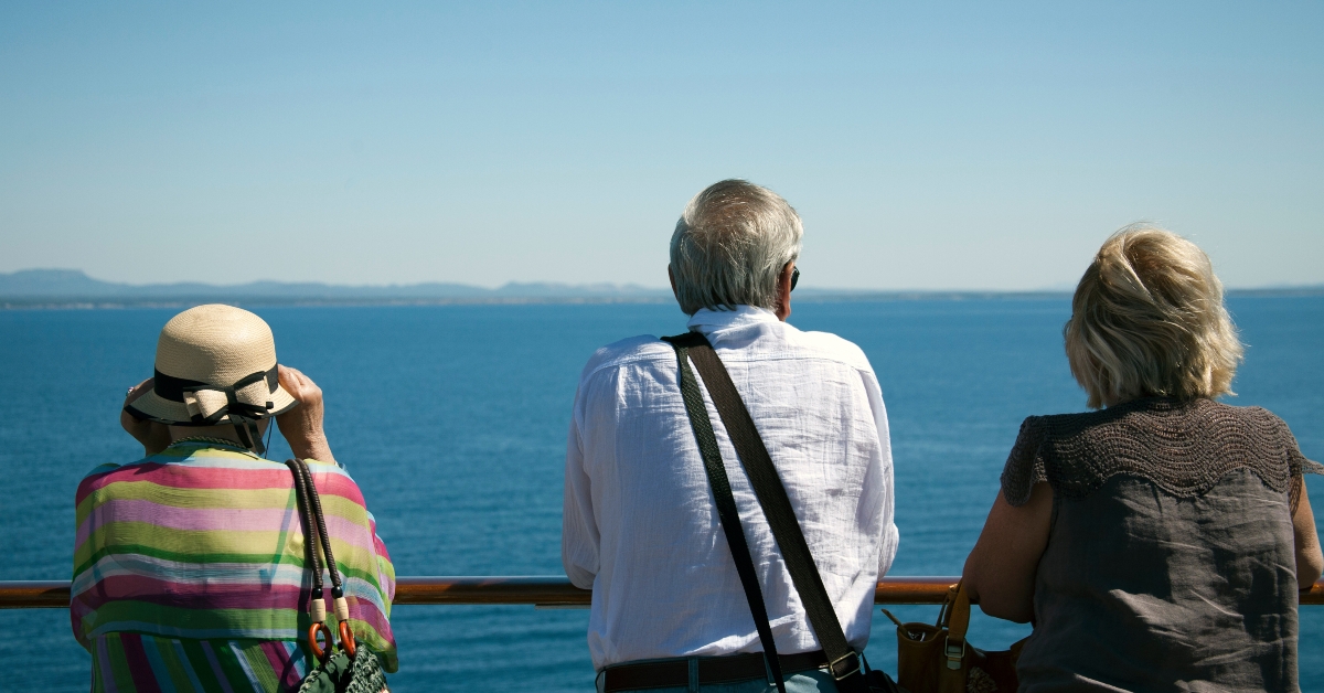 tourist watching the sea