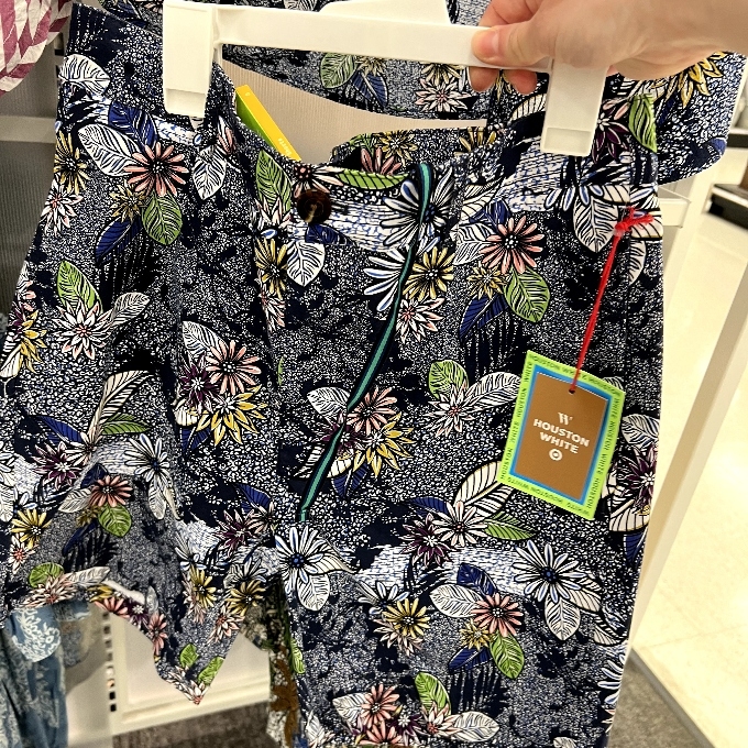 floral print chino shorts