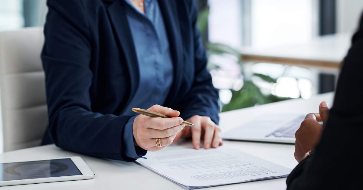 lawyer with paperwork