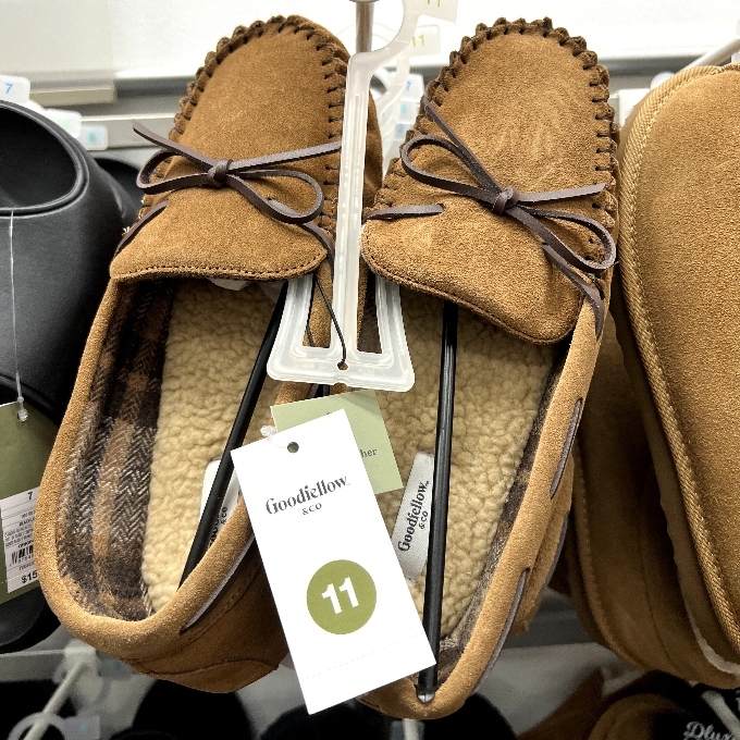 moccasin leather slippers