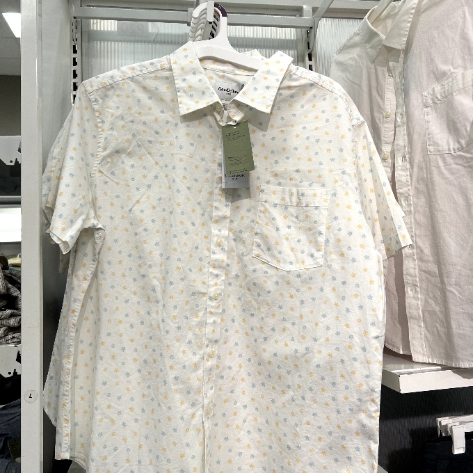 slim fit button-down shirt