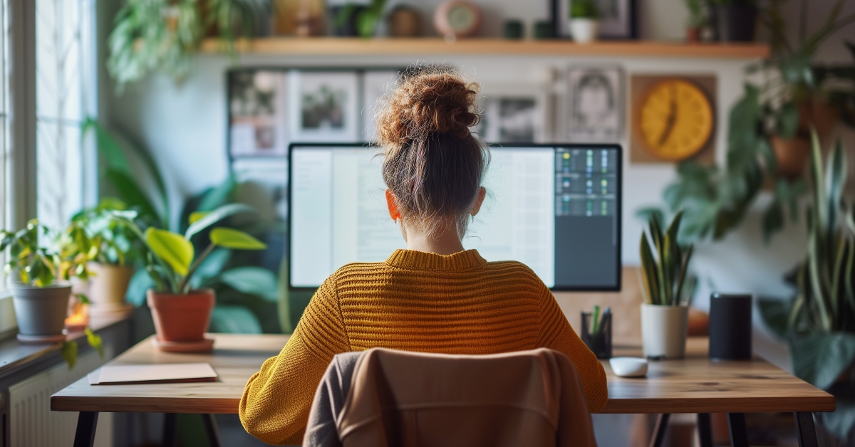 female graphic designer