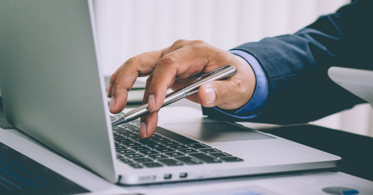 successful accountant working