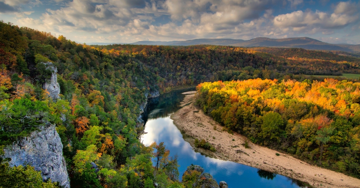 shadow over Buffalo National River