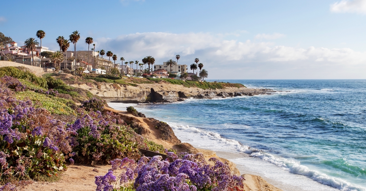sea shore La Jolla Southern California