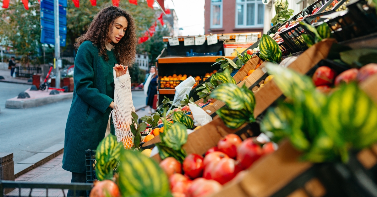 consumer choosing products to buy