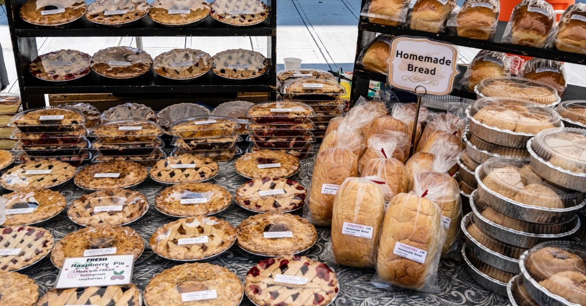 fresh homemade pies and breads