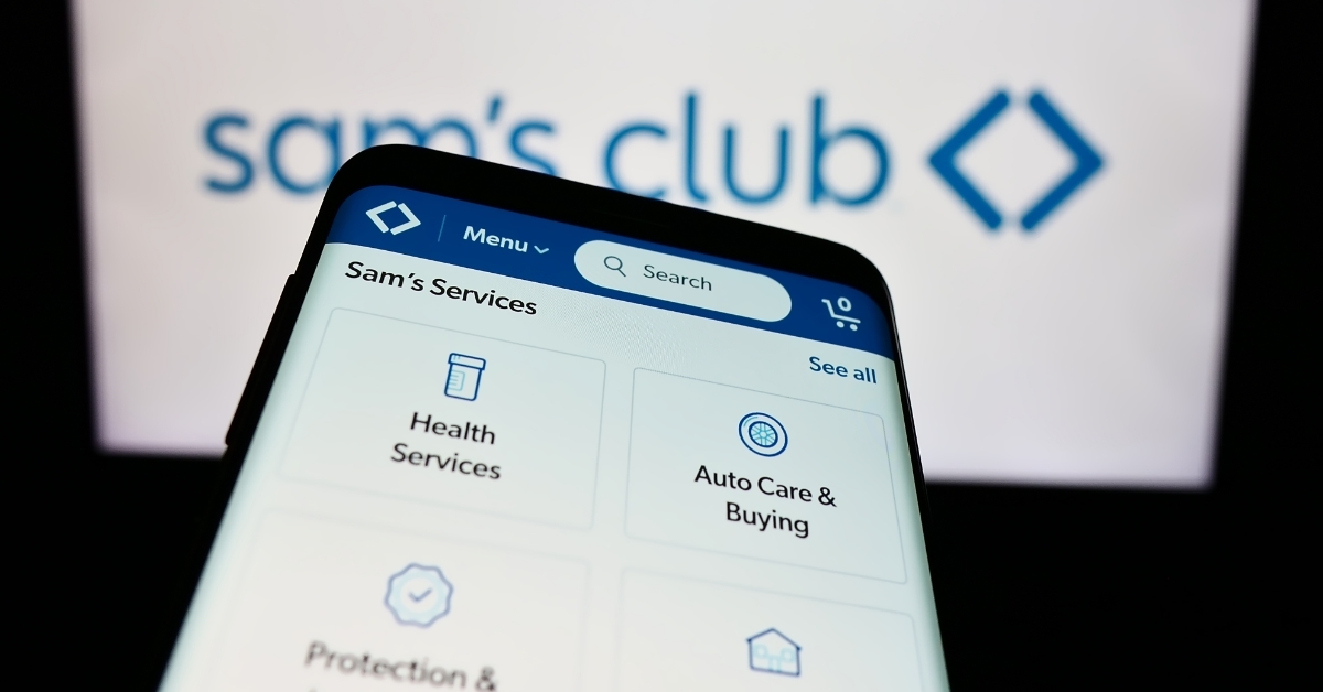 Sam's Club app on smartphone