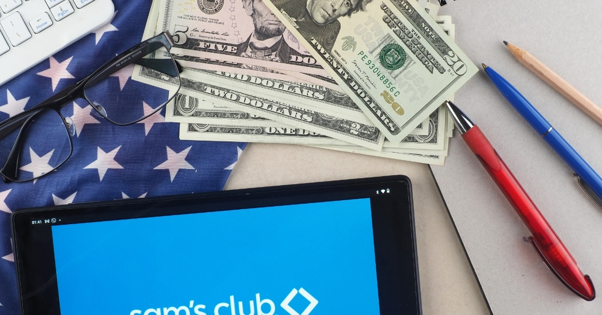 sam's club logo on tablet