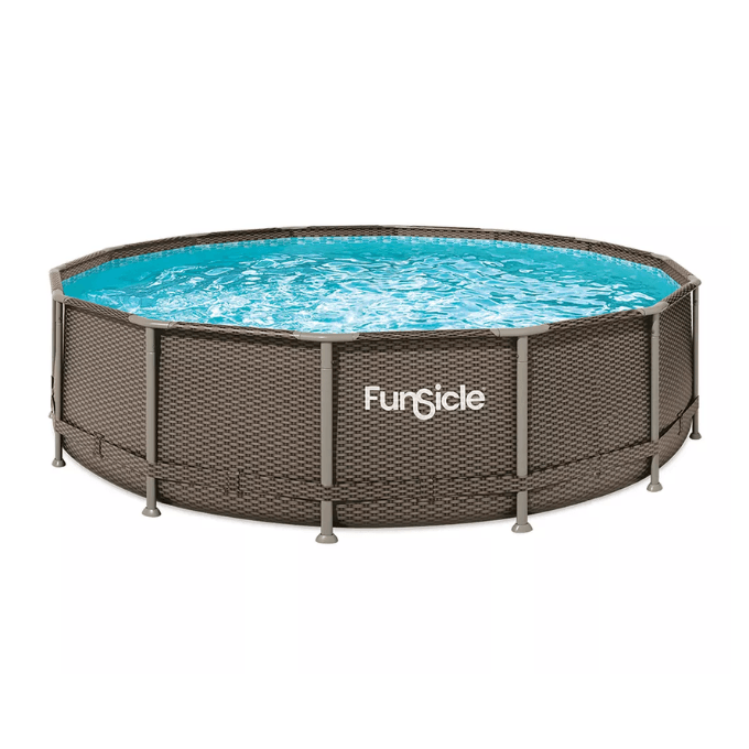 metal frame above ground pool