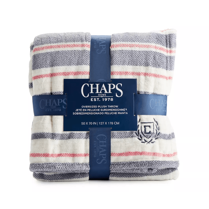 oversize plush throw