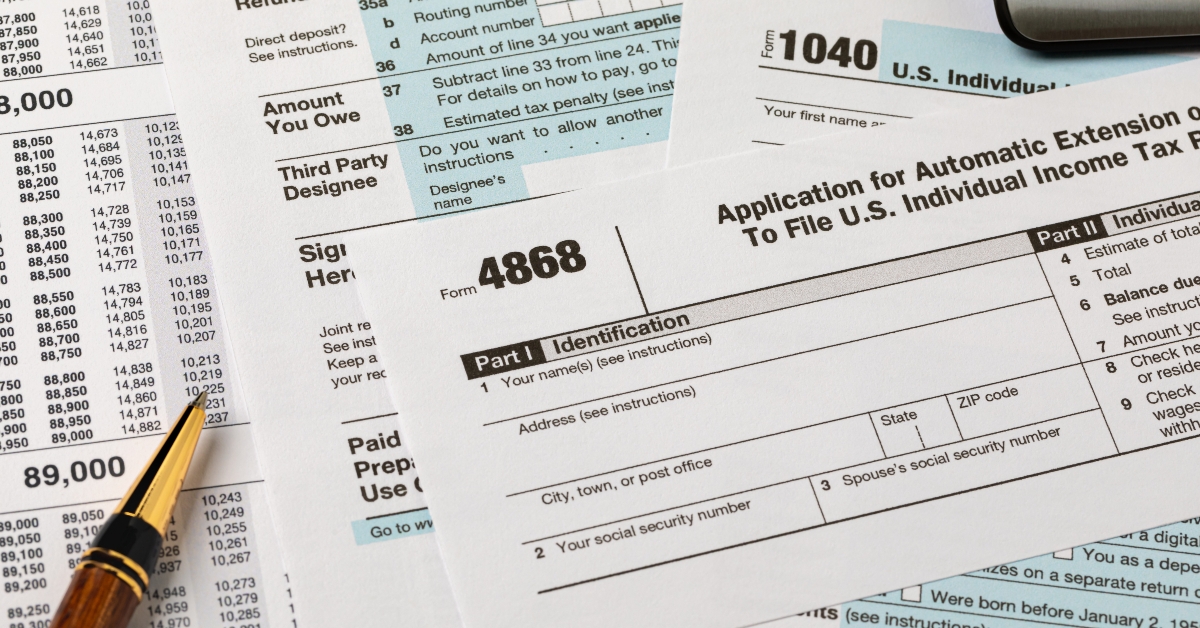 form 4868 automatic filing extension